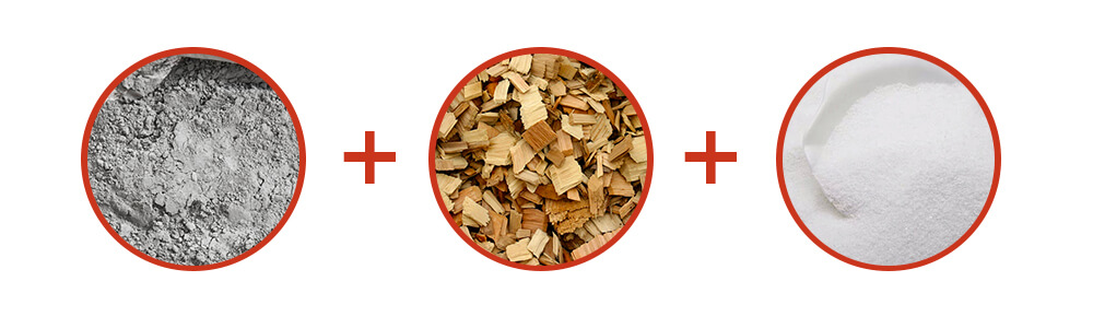 Cấu tạo của tấm cemboard dăm gỗ.